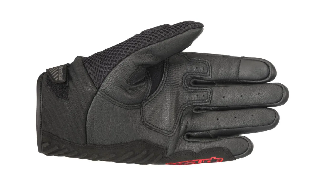 Alpinestars Men’s SMX-1 Air v2 Black and Fluorescent Red Gloves