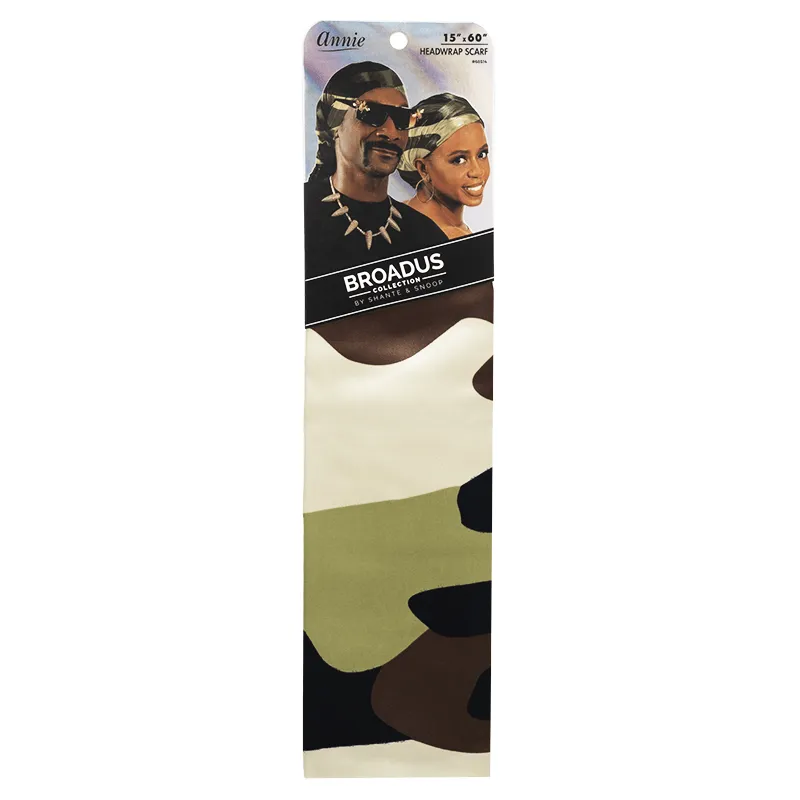 Annie Broadus Collection Headwrap Scarf 60"X15" - Camo #68514