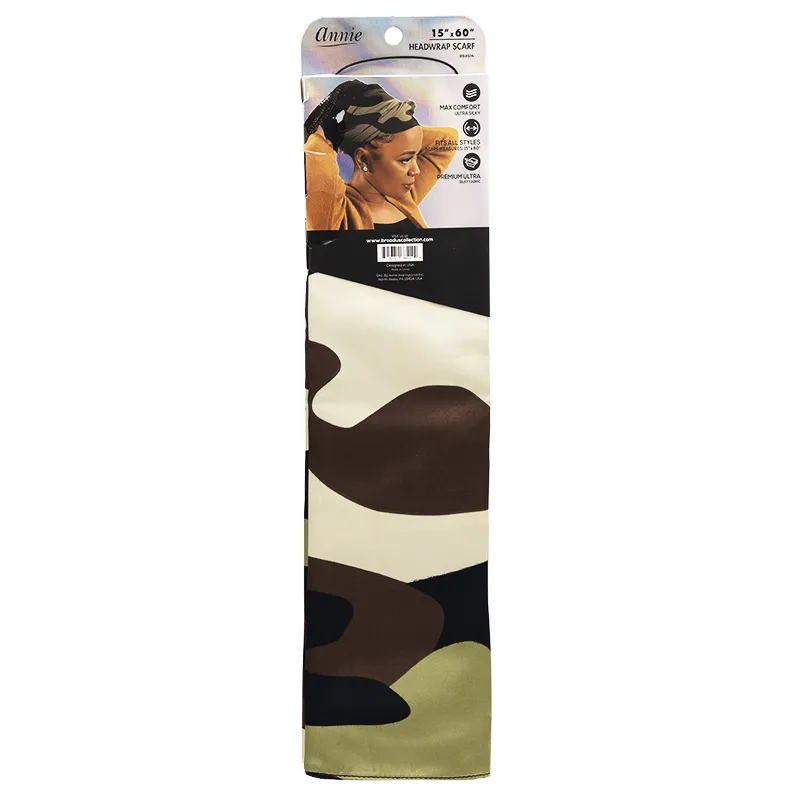 Annie Broadus Collection Headwrap Scarf 60"X15" - Camo #68514