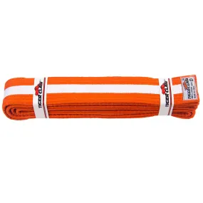 Belt - Orange with White Stripe