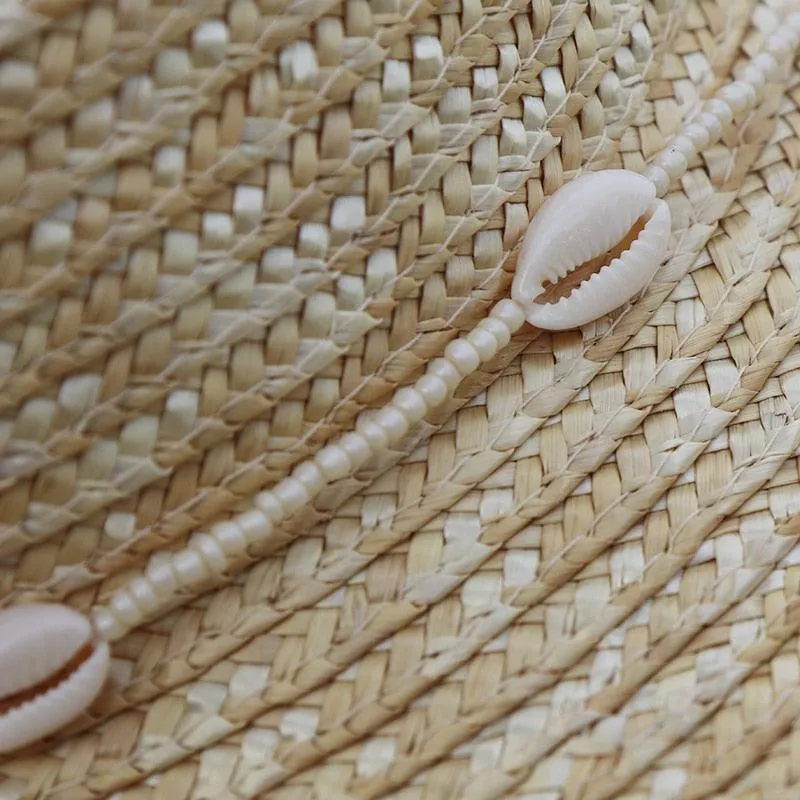 Boho Seashells Beaded Chain Hat