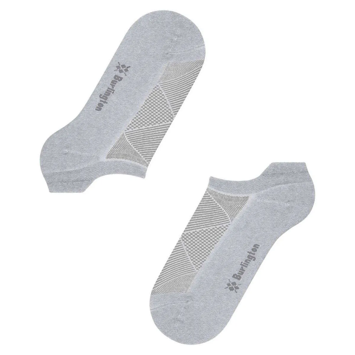 Burlington Athlesiure Sneaker Socks - Light Grey Mel