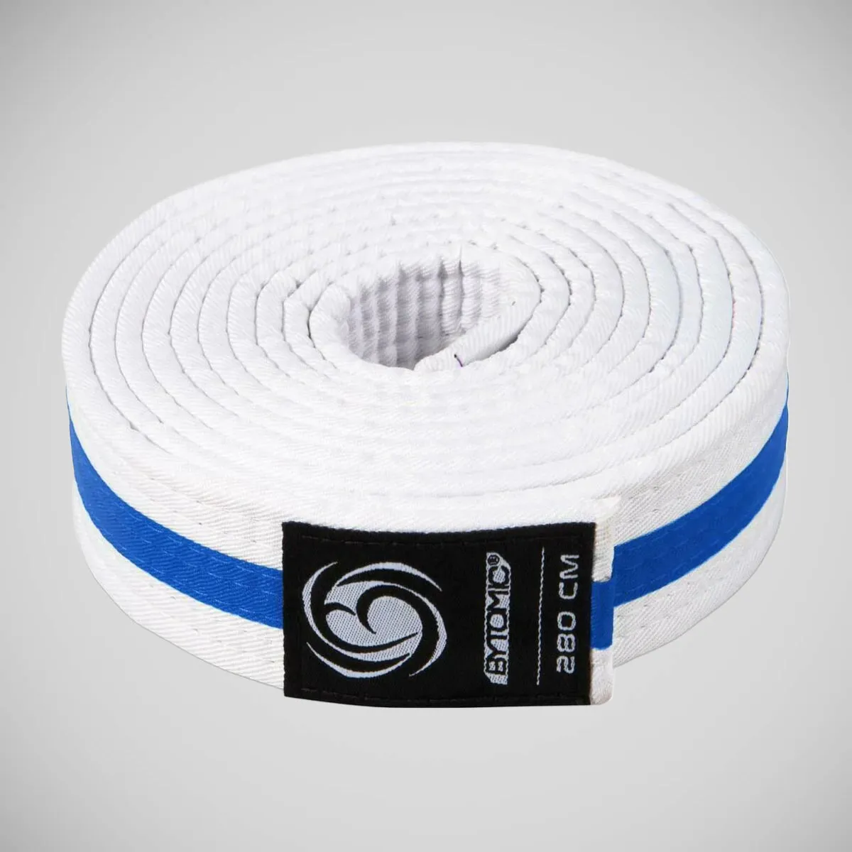 Bytomic Striped Polycotton Martial Arts Belt Pack of 10 White/Blue