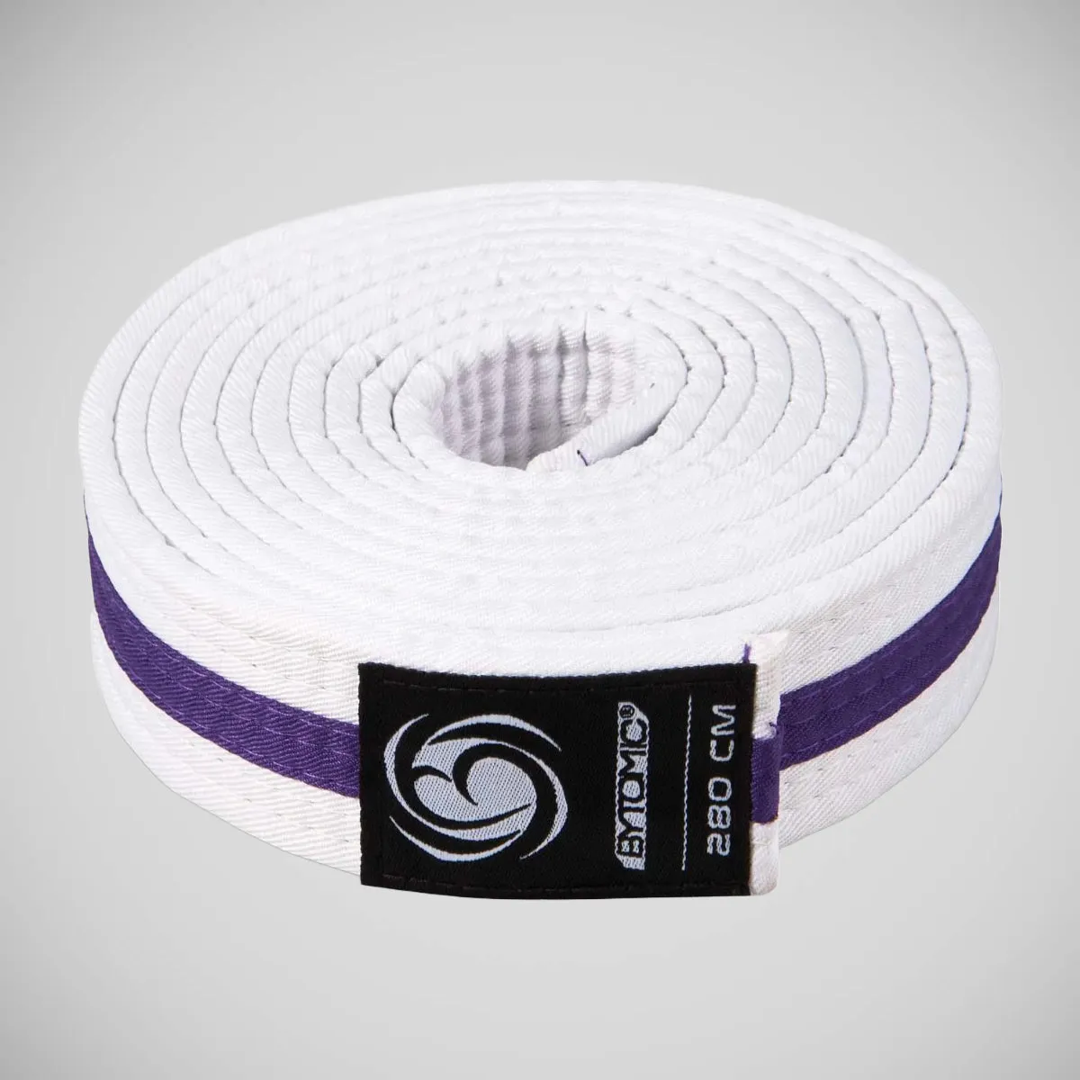 Bytomic Striped Polycotton Martial Arts Belt Pack of 10 White/Purple