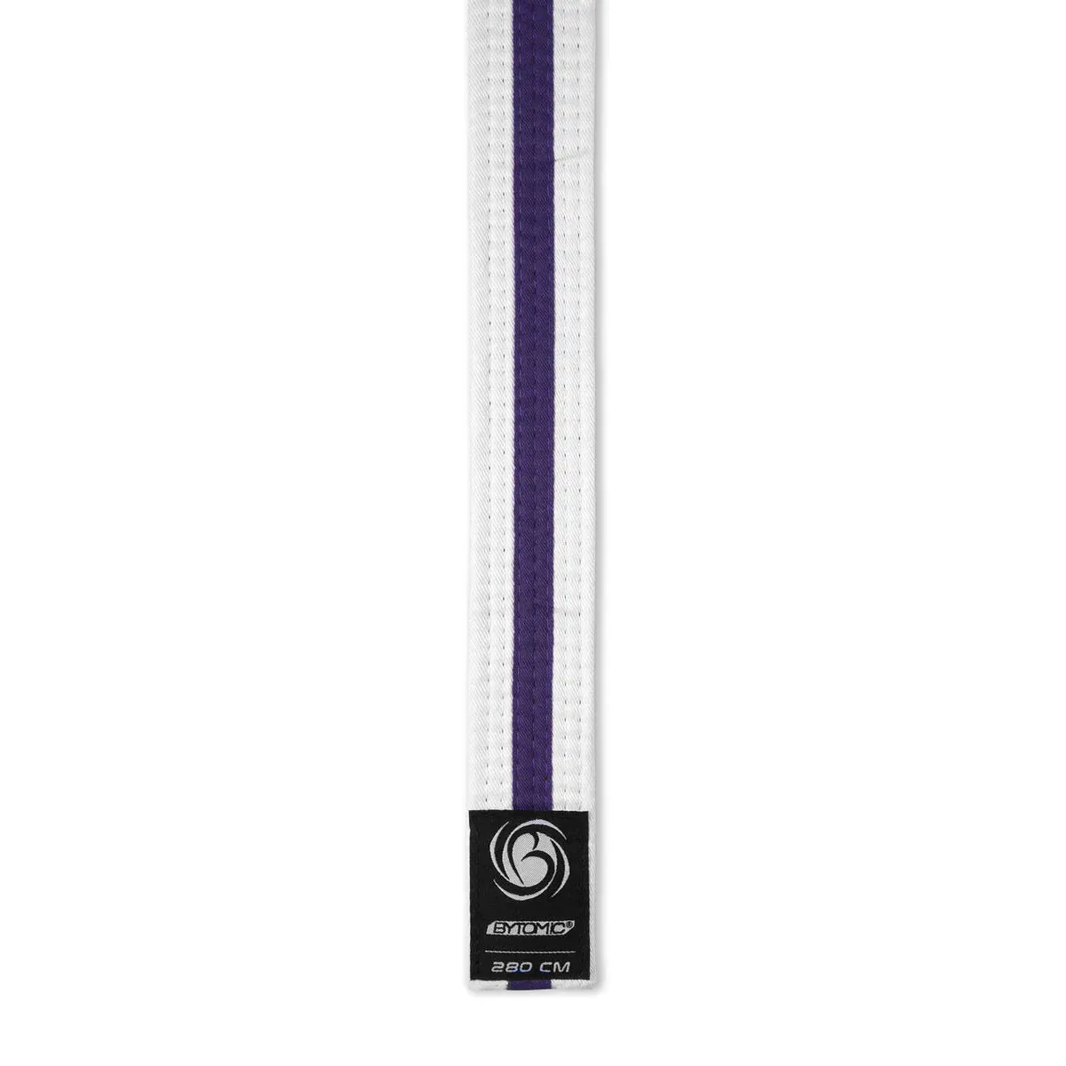 Bytomic Striped Polycotton Martial Arts Belt Pack of 10 White/Purple