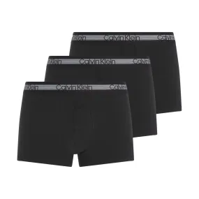 Calvin Klein Cooling 3 Pack Trunk - Black