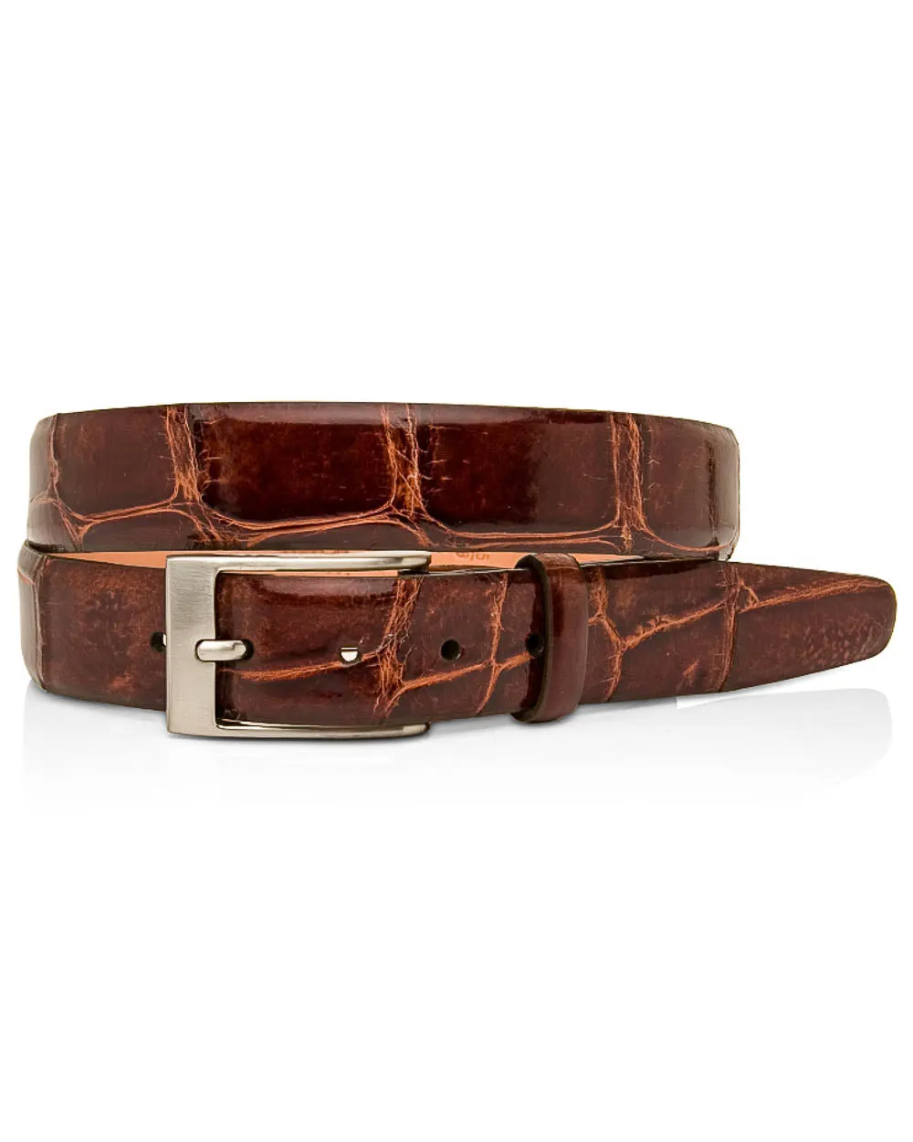 Chestnut Alligator Belt