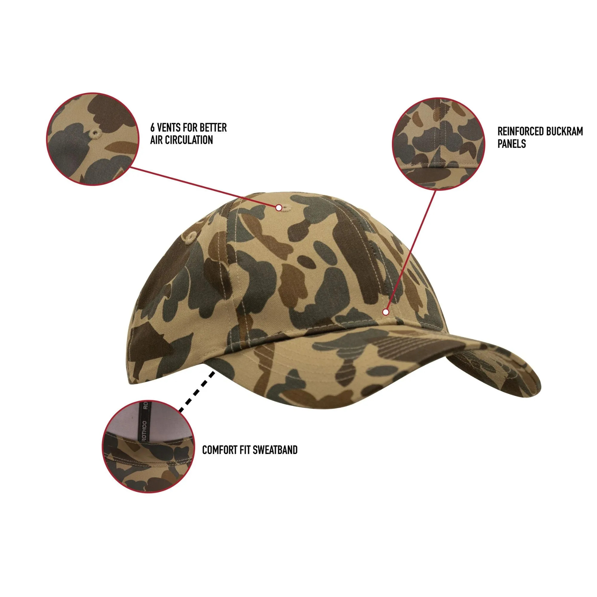 Digital Woodland Camouflage - Military Low Profile Adjustabe Baseball Cap