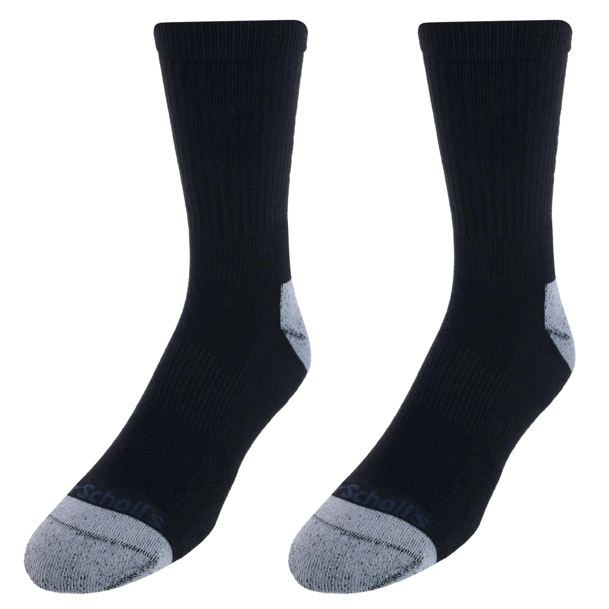 Dr. Scholl's Men's Crew Compression Work Socks (2 Pair Pack)