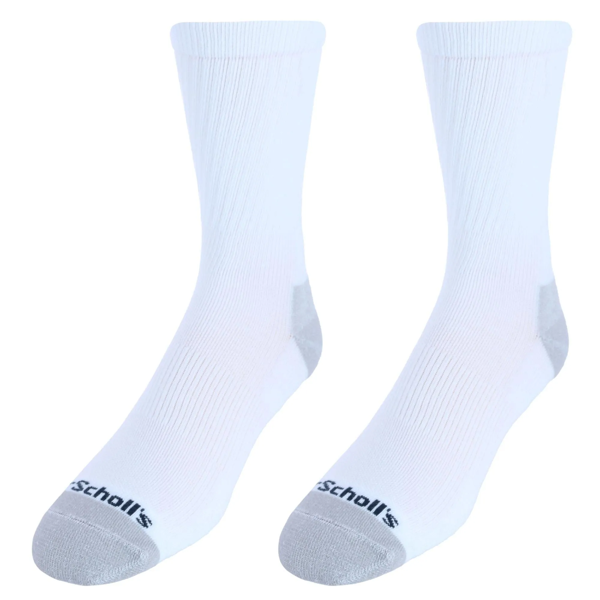 Dr. Scholl's Men's Crew Compression Work Socks (2 Pair Pack)