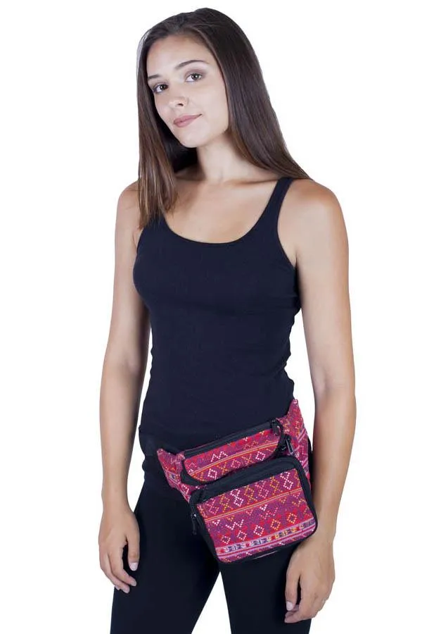 Eco Pack Cotton Stripe Boho Waist Pack