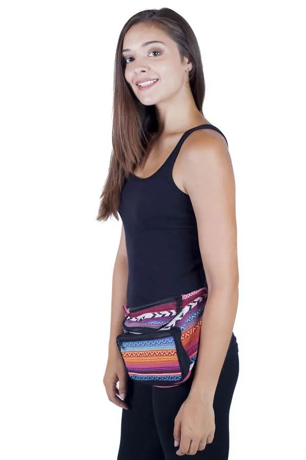 Eco Pack Cotton Stripe Boho Waist Pack