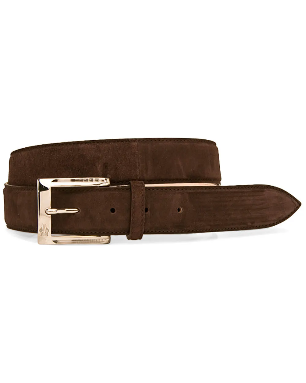 Etna Mocha Suede Leather Belt