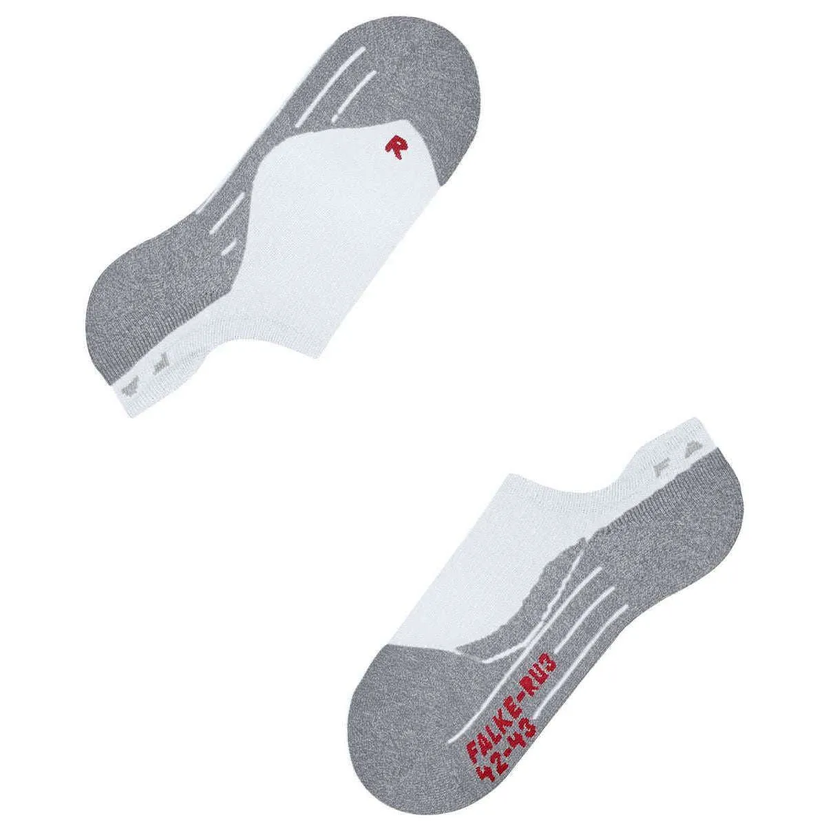 Falke RU3 Comfort No Show Socks - White Mix