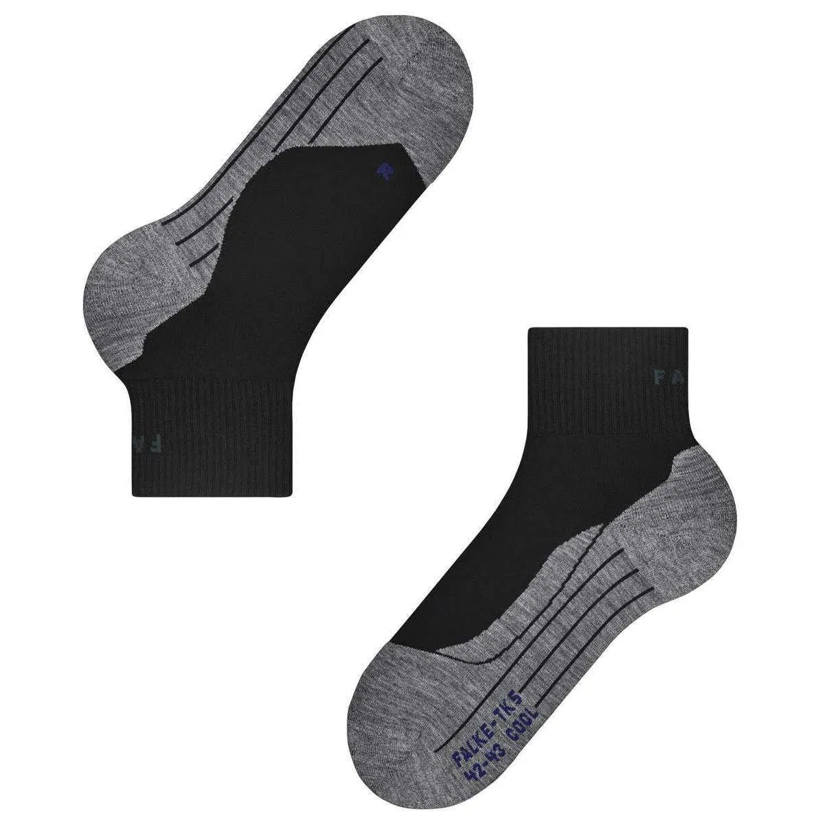 Falke TK5 Wander Cool Short Socks - Black Mix