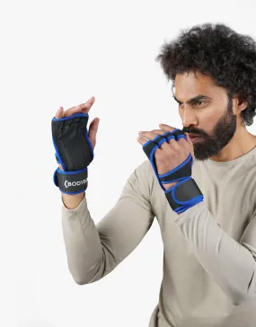 Fingerless Gloves - Blue