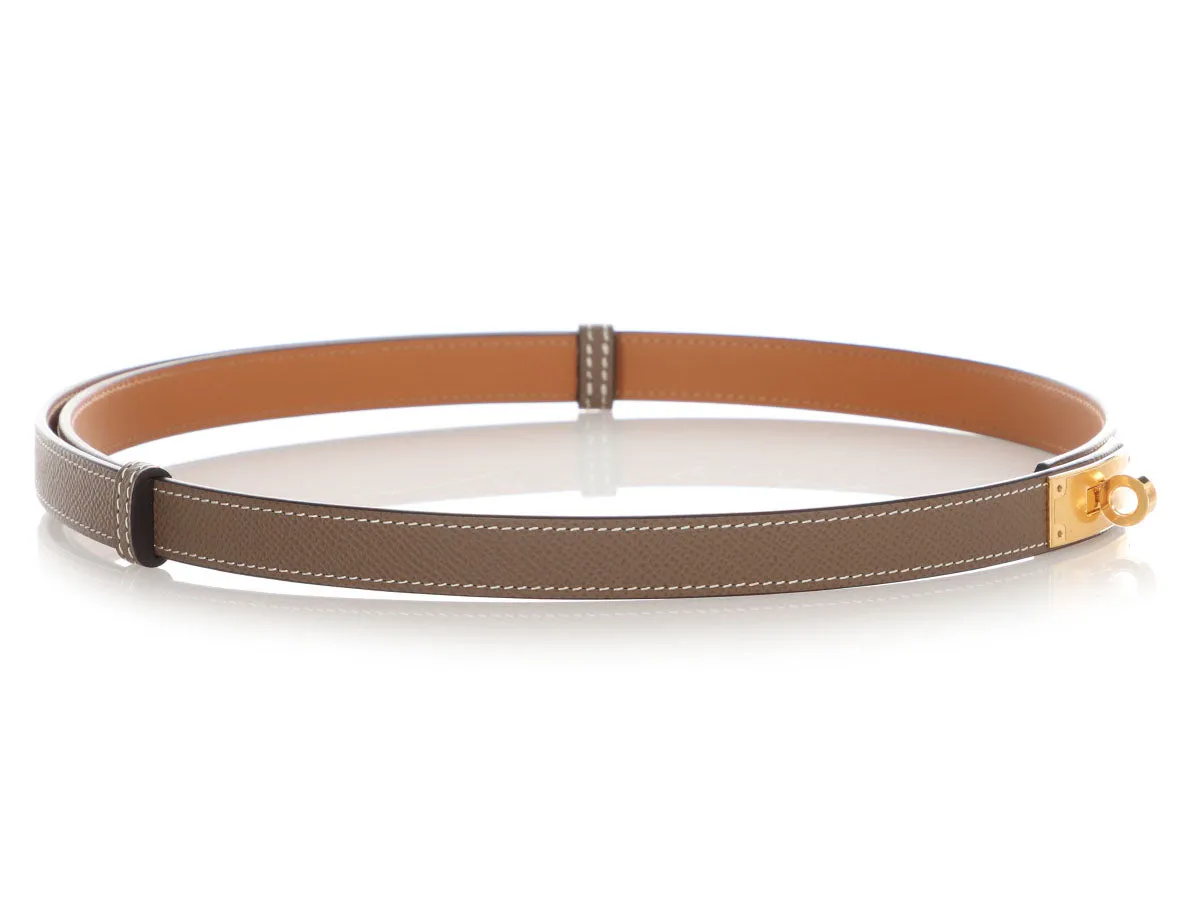 Hermès Etoupe Kelly Belt 18mm