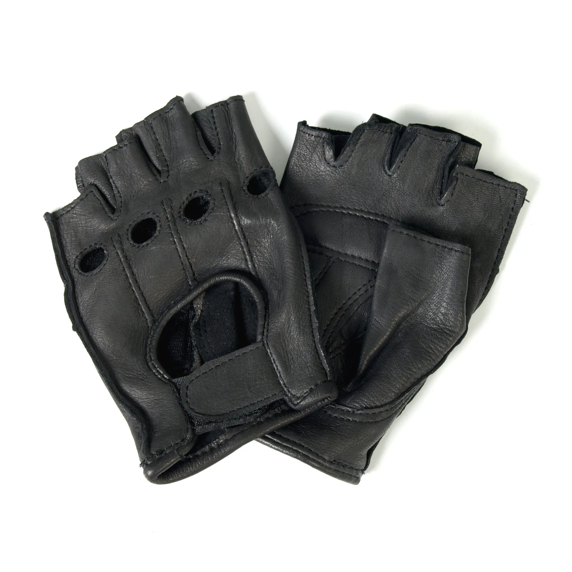 Hot Leathers GVD1005 Deerskin Fingerless Gloves