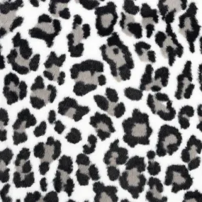 Luxe Cuddle® - Seal Leopard White Minky Yardage