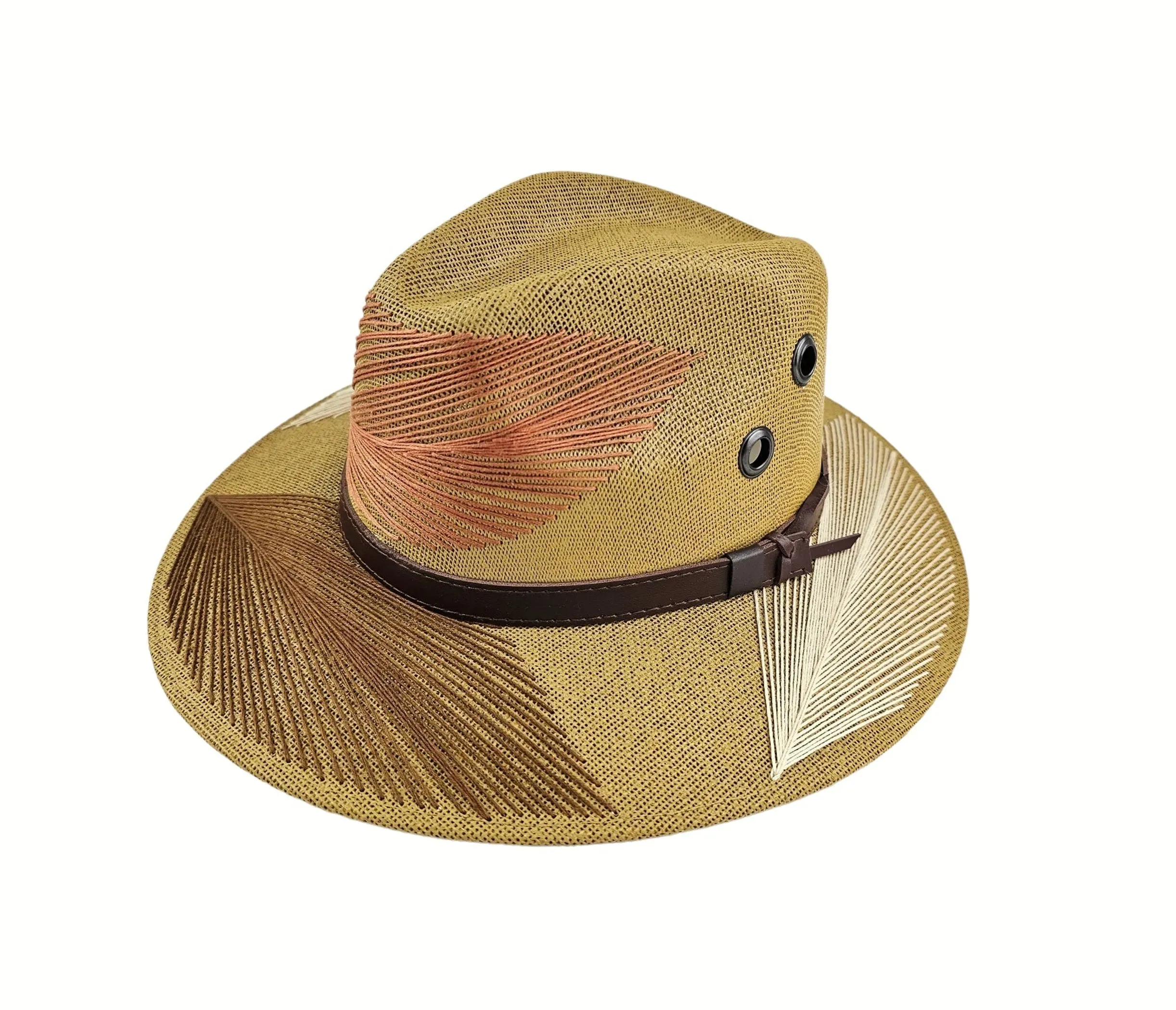 Mavis By Herrera Elegant Leaf Fedora