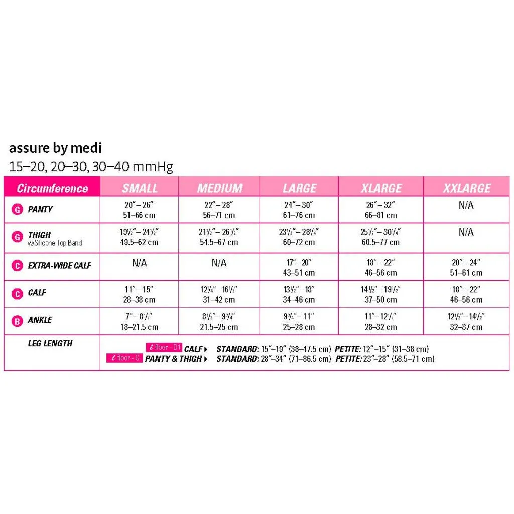 medi assure 15-20 mmHg calf open toe petite