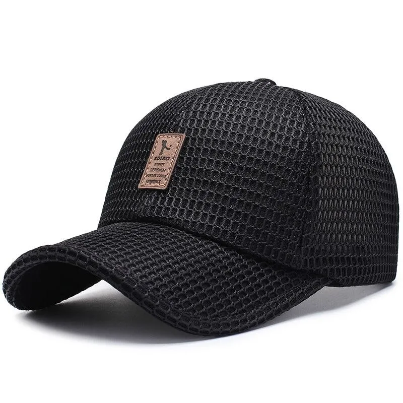 Mesh Embroided Adjustable Baseball Cap