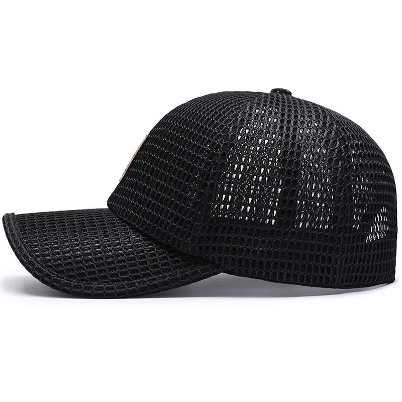 Mesh Embroided Adjustable Baseball Cap