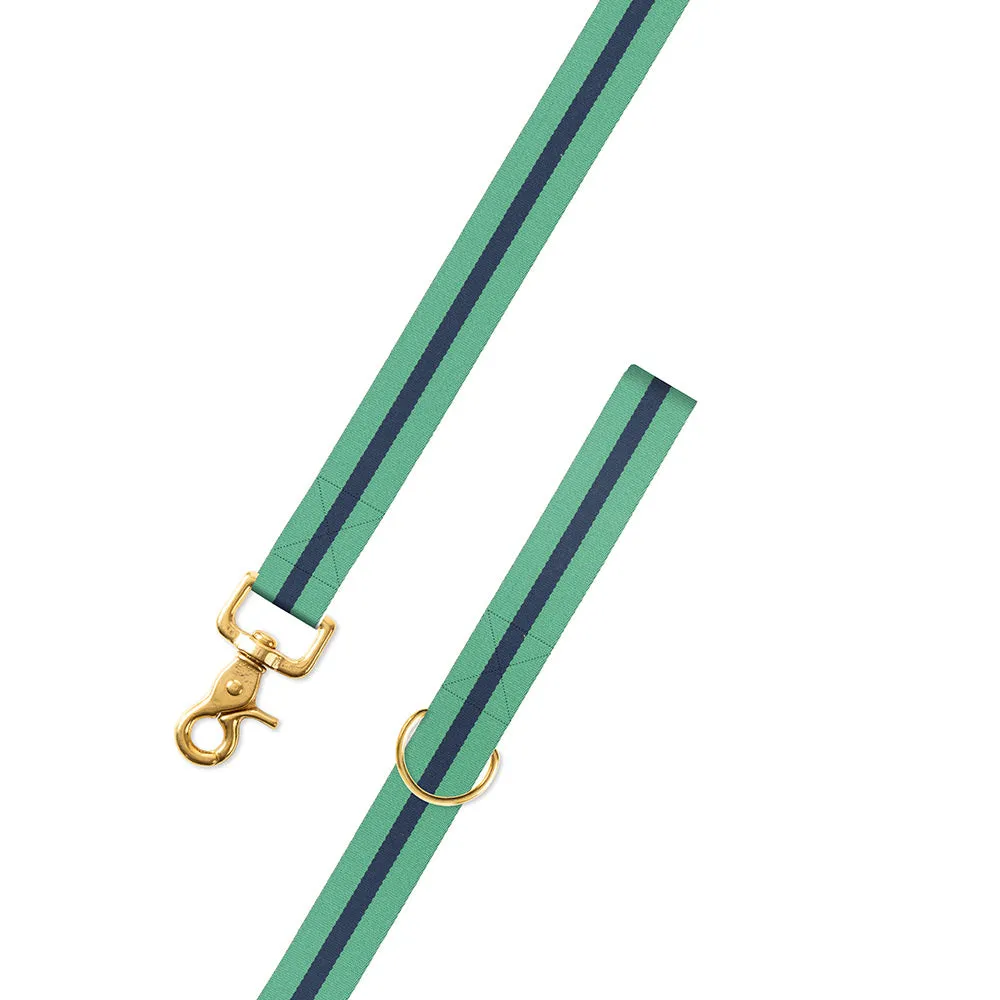 Mint Green & Navy Belgian Surcingle Dog Leash