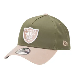 New Era Las Vegas Raiders 9FORTY A Frame Cap - New Olive/Ash Brown