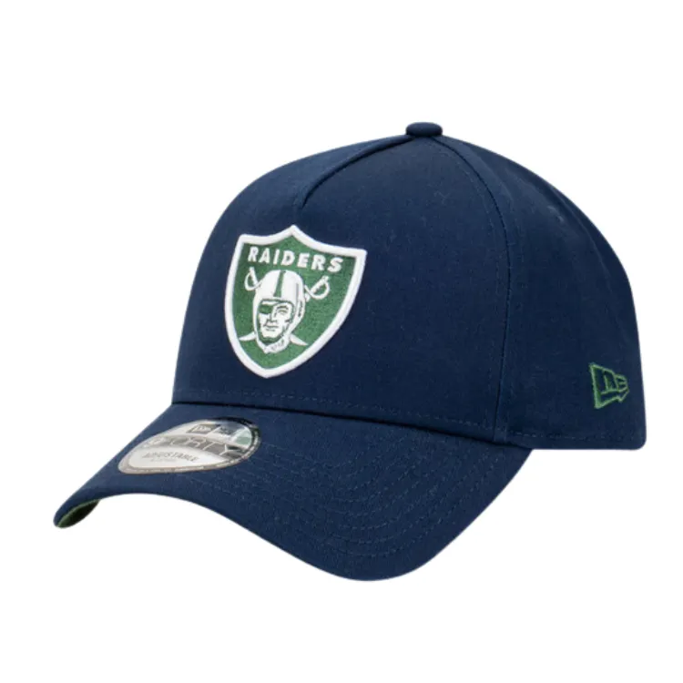 New Era Las Vegas Raiders 9FORTY A Frame Cap - Oceanside Blue/Rifle Green