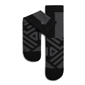 On Running High Sock (Womens) - Black/Shadow