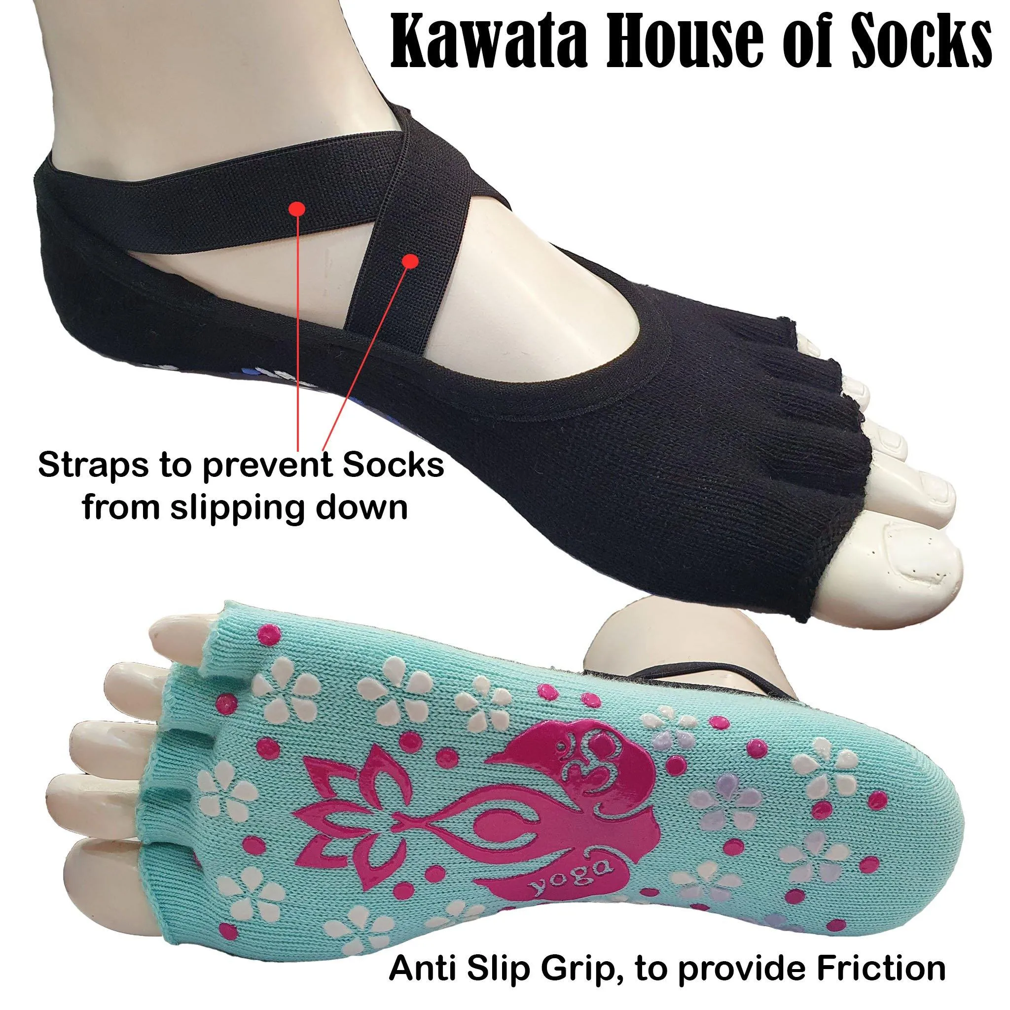 Open Toe Anti Slip Yoga Socks