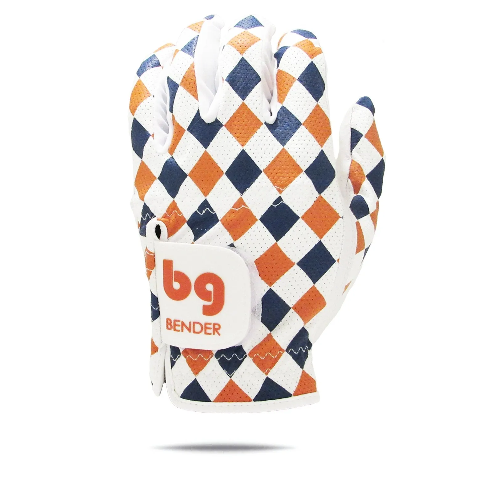 Orange & Navy Mesh Team Golf Glove