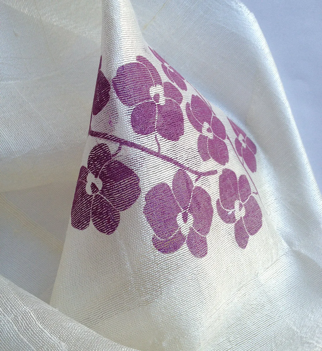 Orchid Silk Scarf