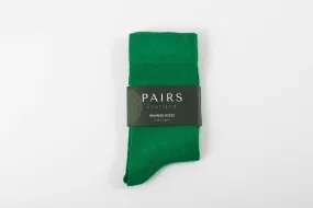 Parakeet Green Calf Length Bamboo Socks