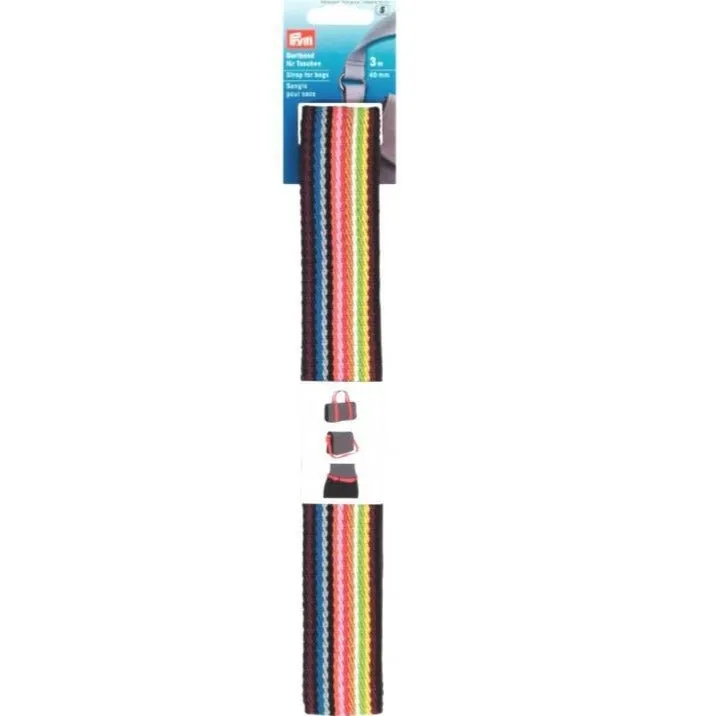 Prym Bag Strap / webbing for bags - Rainbow