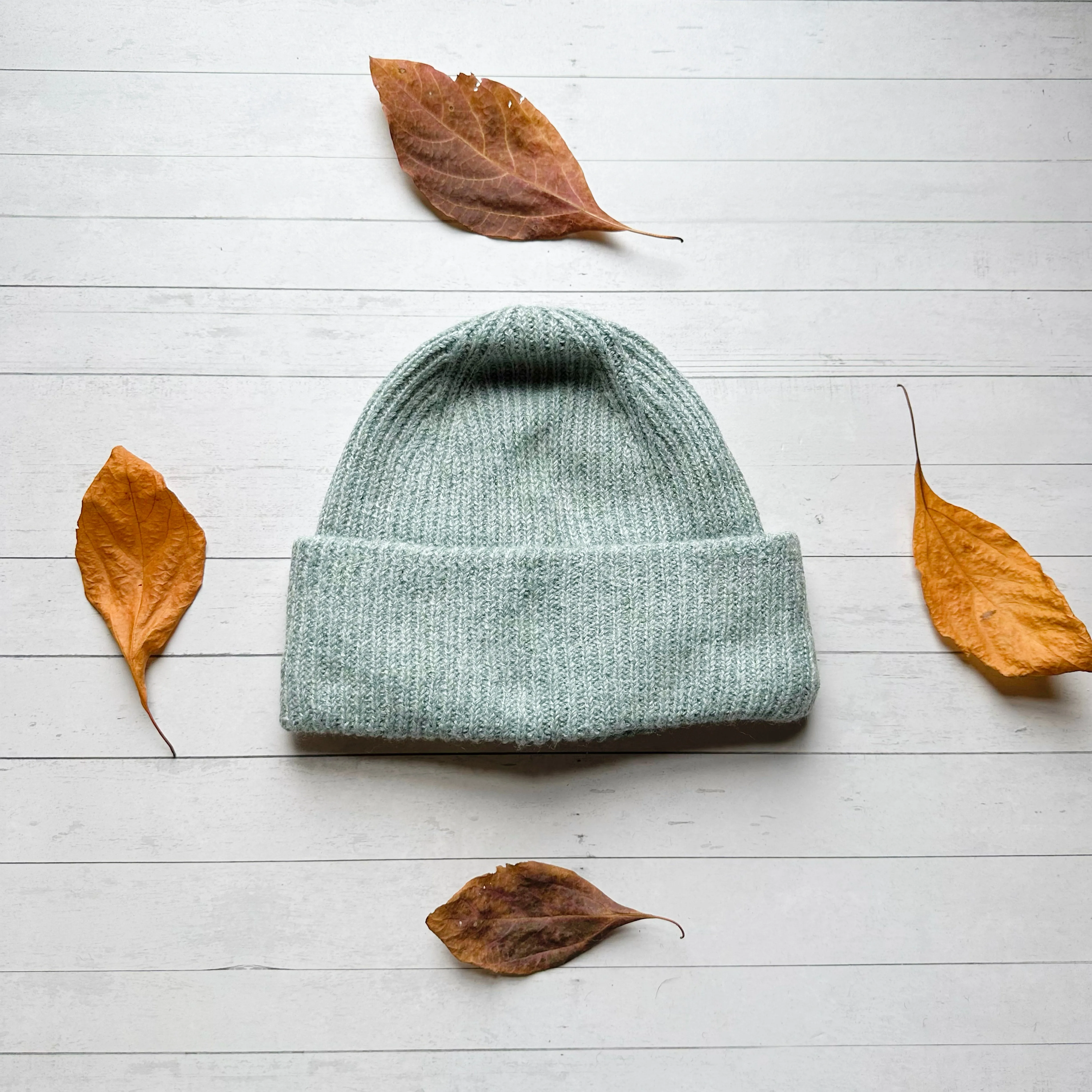 Recycled Yarn Beanie - Autumn Blue