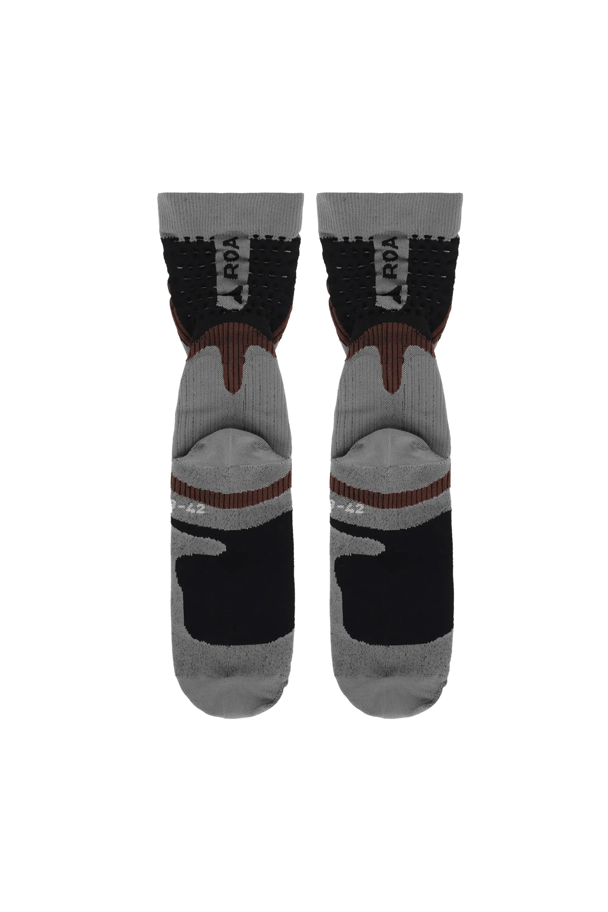 ROA - BONES SOCKS DARK BROWN