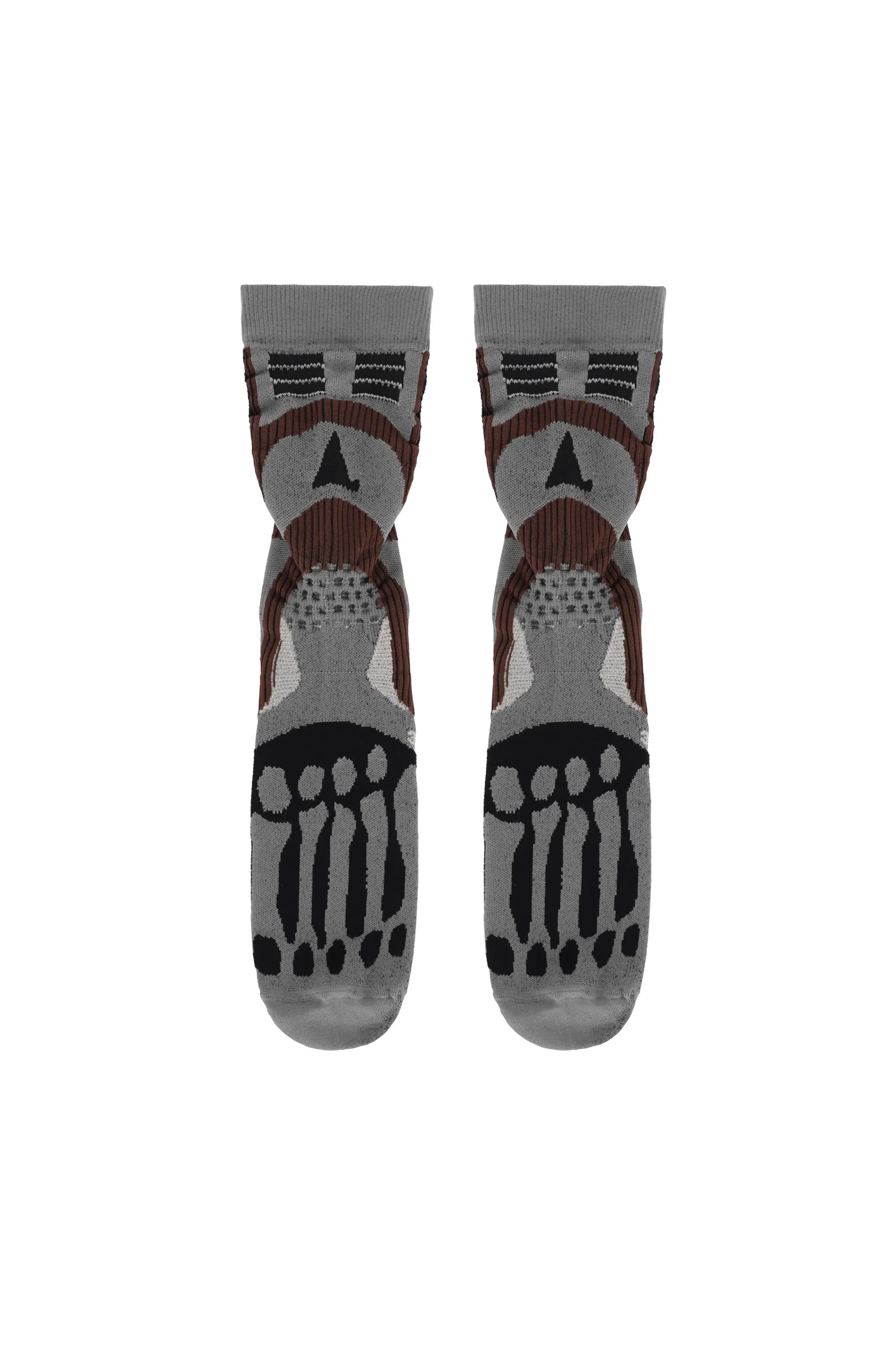 ROA - BONES SOCKS DARK BROWN