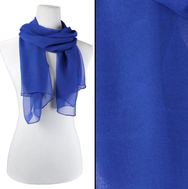 Royal Blue Silky scarf