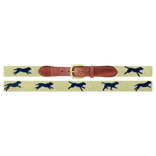 Smathers & Branson Dogs at Play Needlepoint Belt