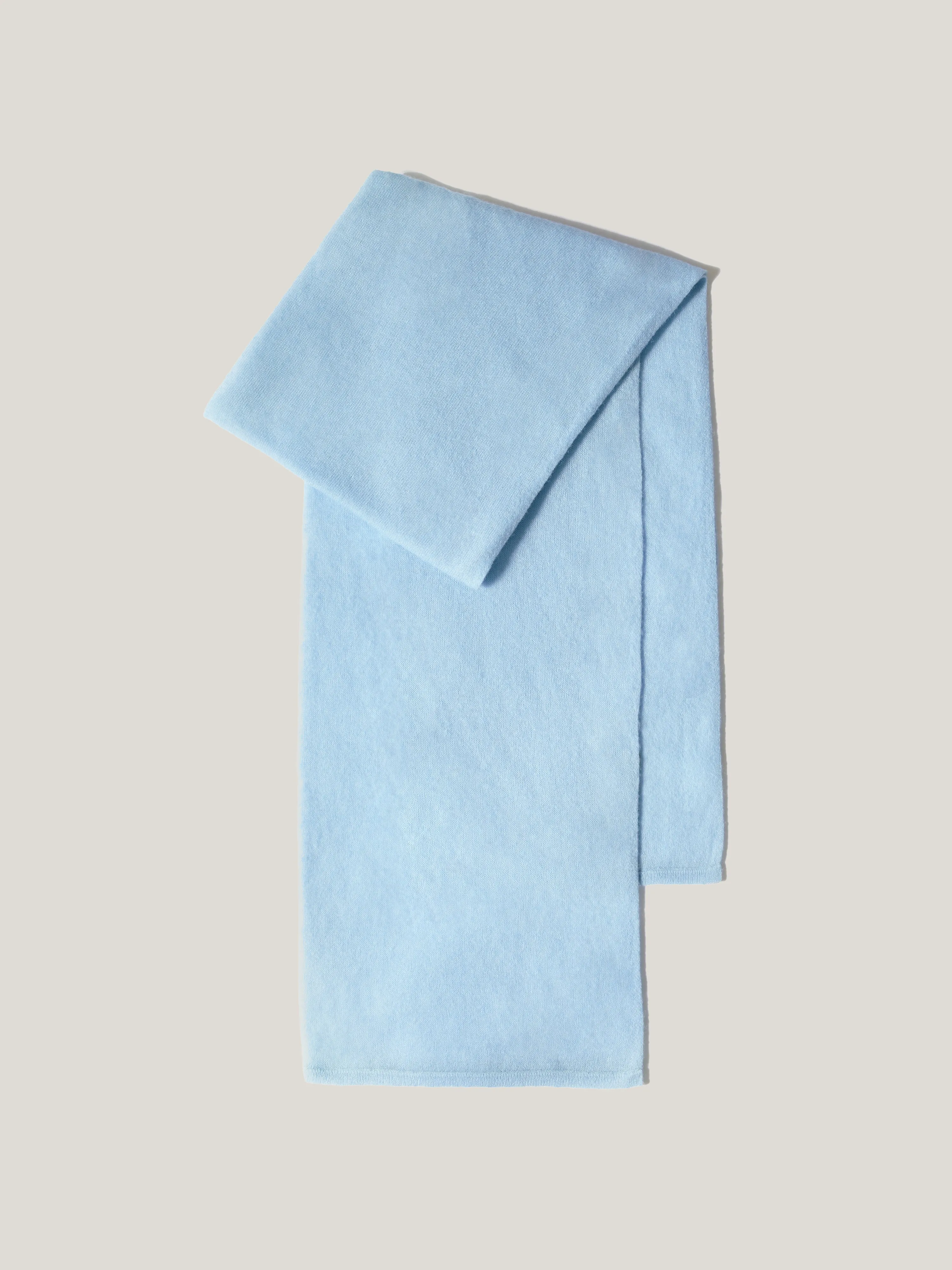 Soft Gauzy Knit Scarf | Blue