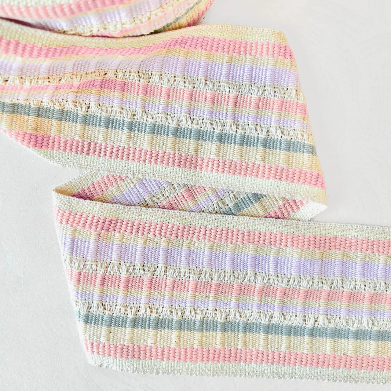 Striped Cotton Webbing 3-1/2" - Multiple Colorways