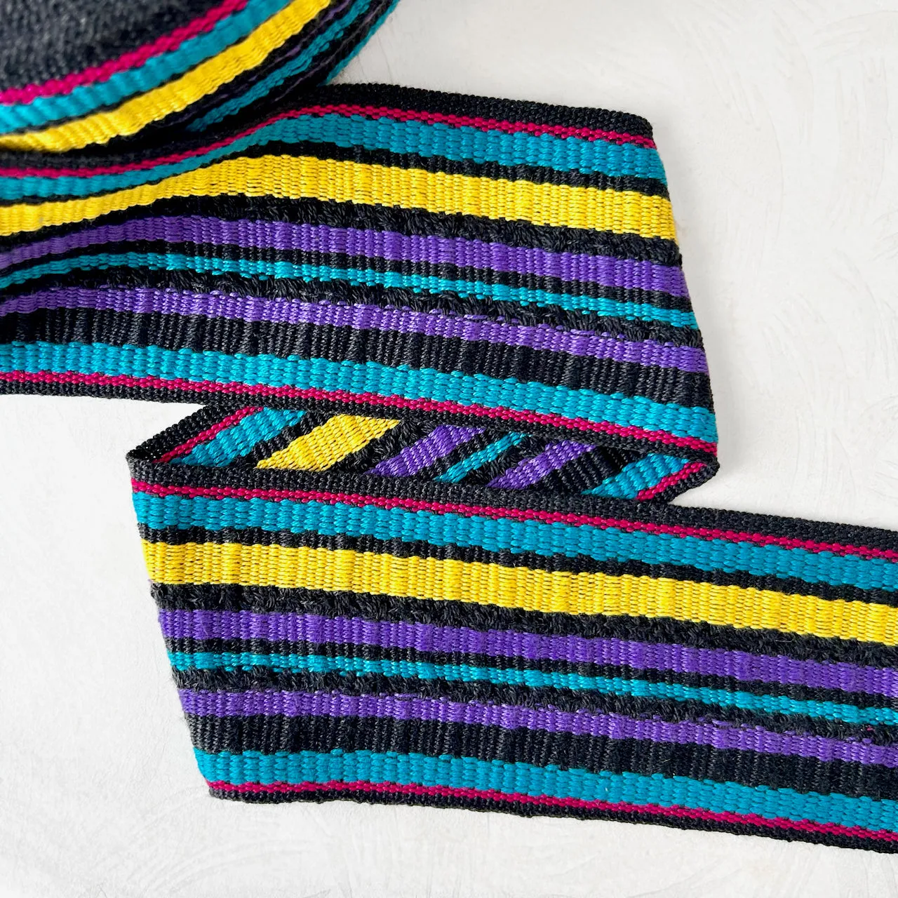 Striped Cotton Webbing 3-1/2" - Multiple Colorways