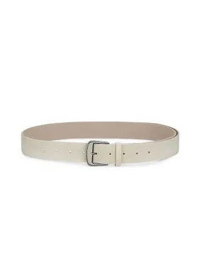 Suede and Calf Leather Belt in Whipe