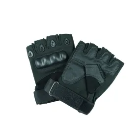 Tactical Fingerless Gloves- Black