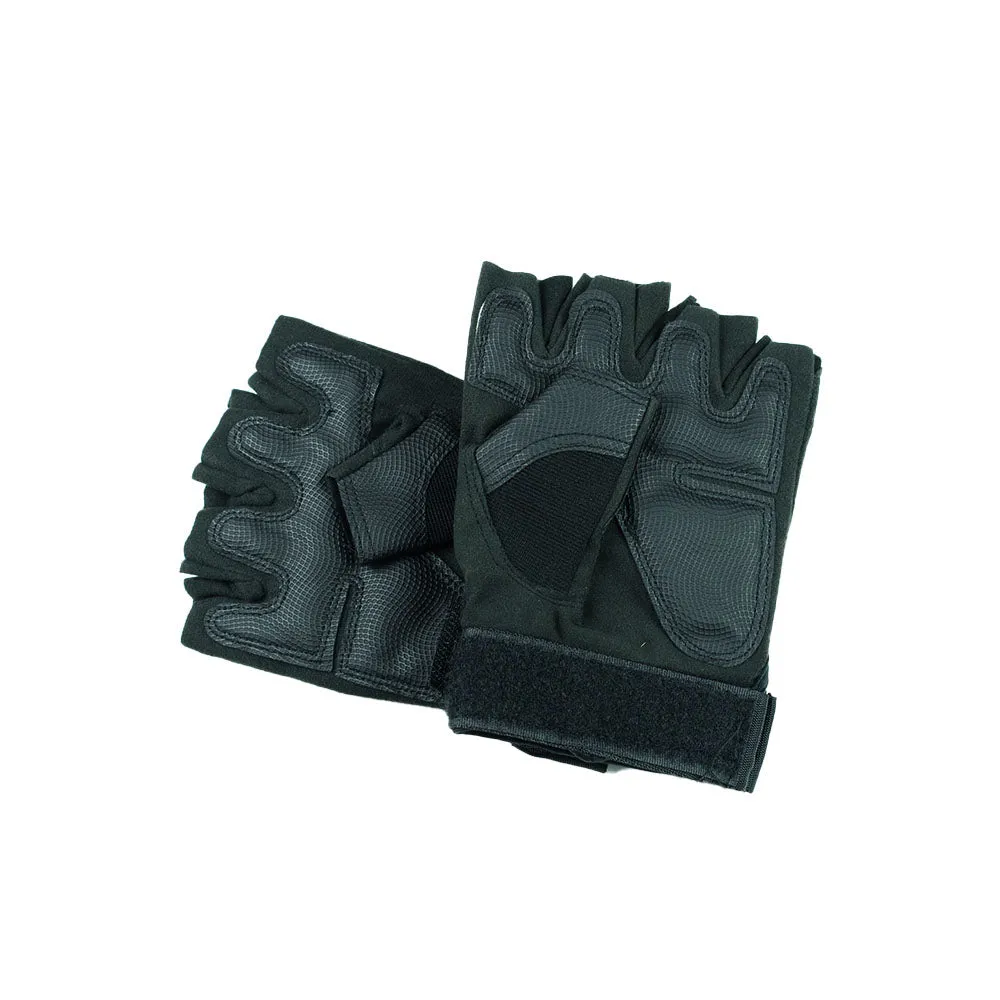 Tactical Fingerless Gloves- Black