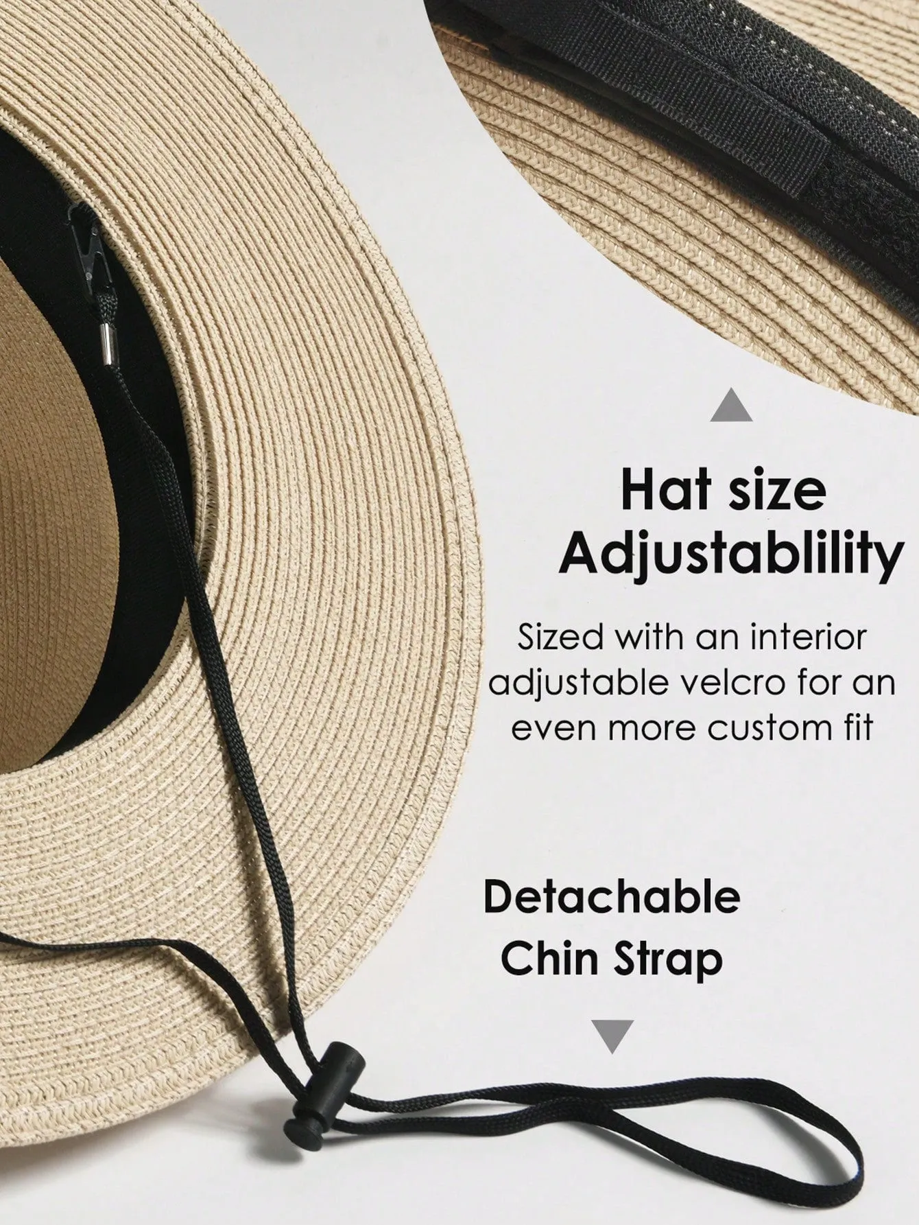 Tape Decor Straw Hat Boho