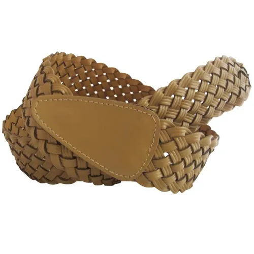 Taupe Woven Women's Belt for Waist or Hips