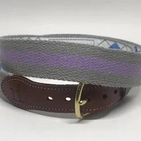 The "Fort Worth" Collegiate Striped Belt